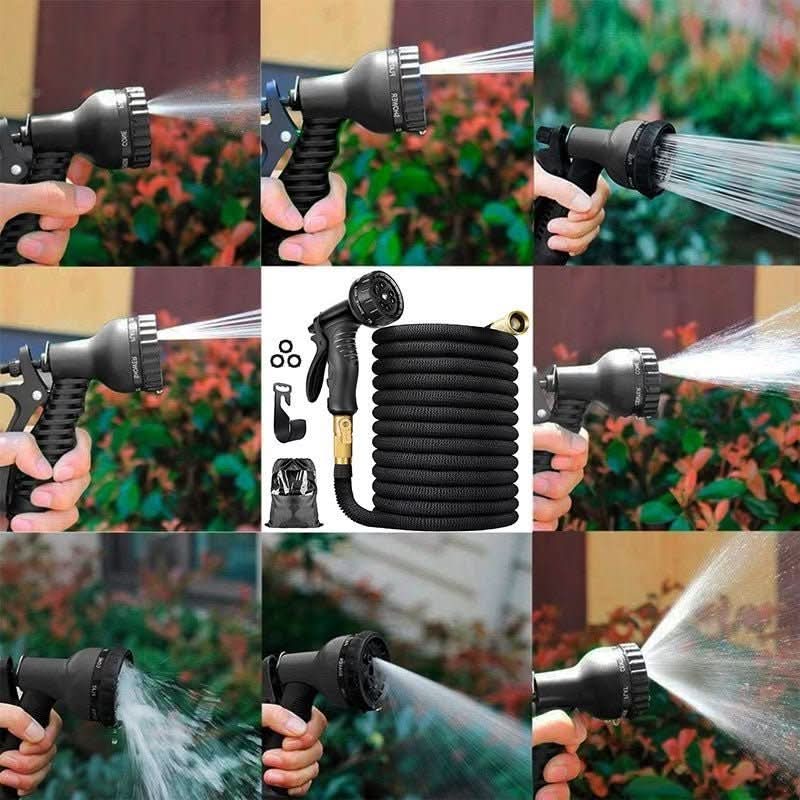 Expandable Garden Hose 3x Tangle-Free Brass Fittings