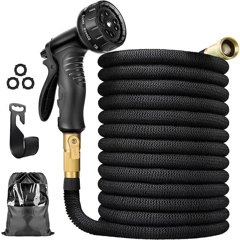 Expandable Garden Hose 3x Tangle-Free Brass Fittings