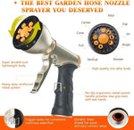Expandable Garden Hose Kink-Free Lightweight Solid Brass Connectors
