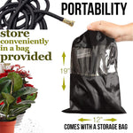 Expandable Garden Hose Kink-Free Lightweight Solid Brass Connectors