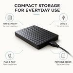 External Hard Drive 10TB USB 3.0 Compact Design