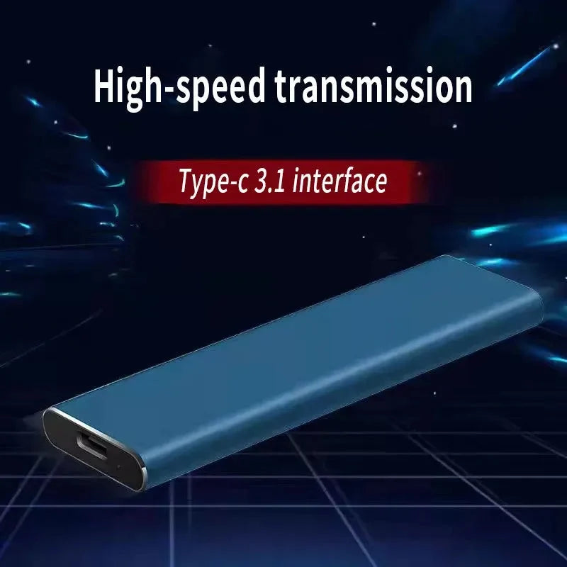 External Hard Drive 4TB Portable USB-C Plug-and-Play