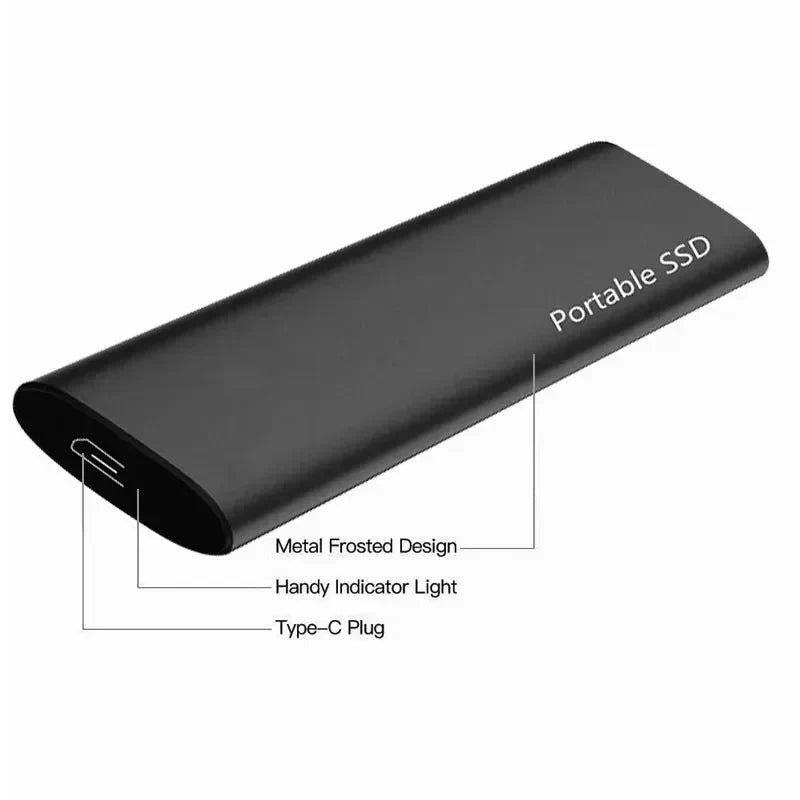 External Hard Drive 4TB Portable USB-C Plug-and-Play