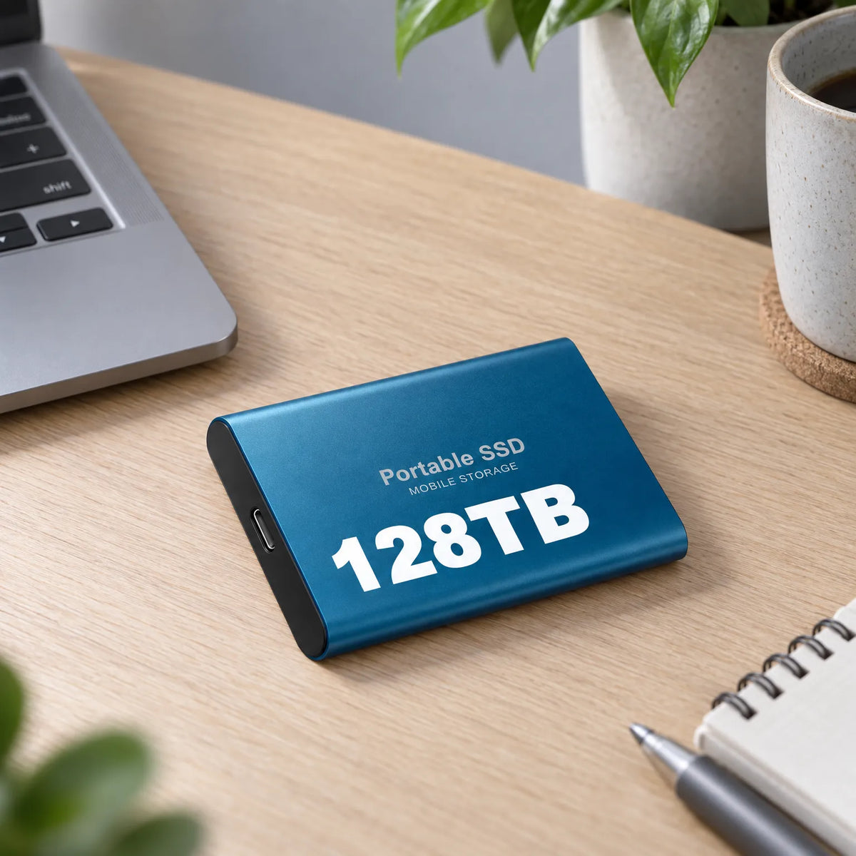 External SSD 128 TB Portable Shock-Resistant】【。