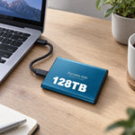 External SSD 128 TB Portable Shock-Resistant Design
