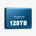 External SSD 128 TB Portable Shock-Resistant Design
