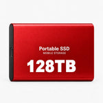 External SSD 128 TB Portable Shock-Resistant Design