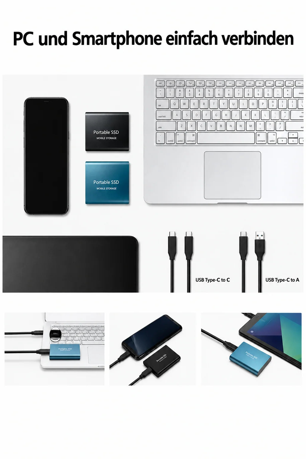 External SSD 128 TB USB-C & USB 3.1 Portable