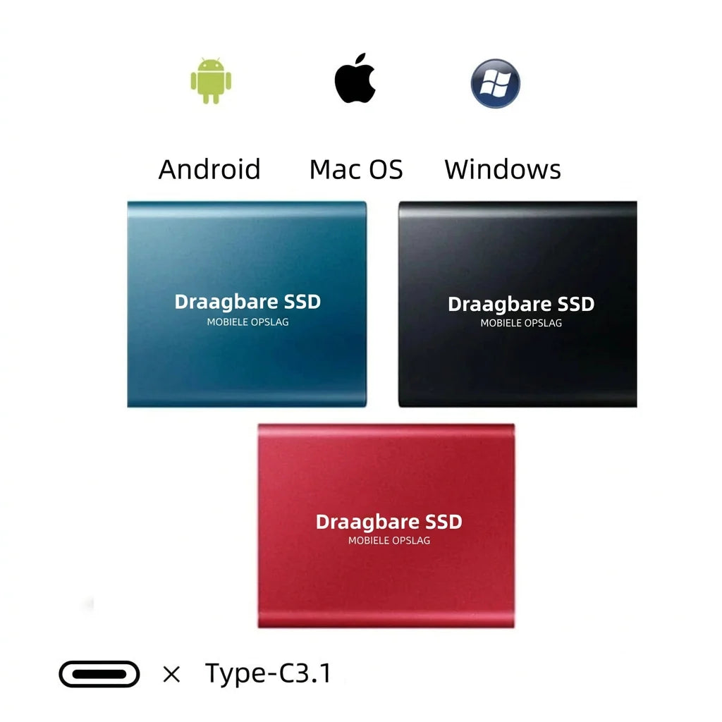 External SSD 2TB USB-C 1050 MB/s Shock-Resistant