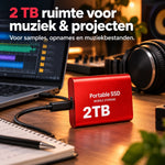 External SSD 2TB USB-C Up to 1050 MB/s