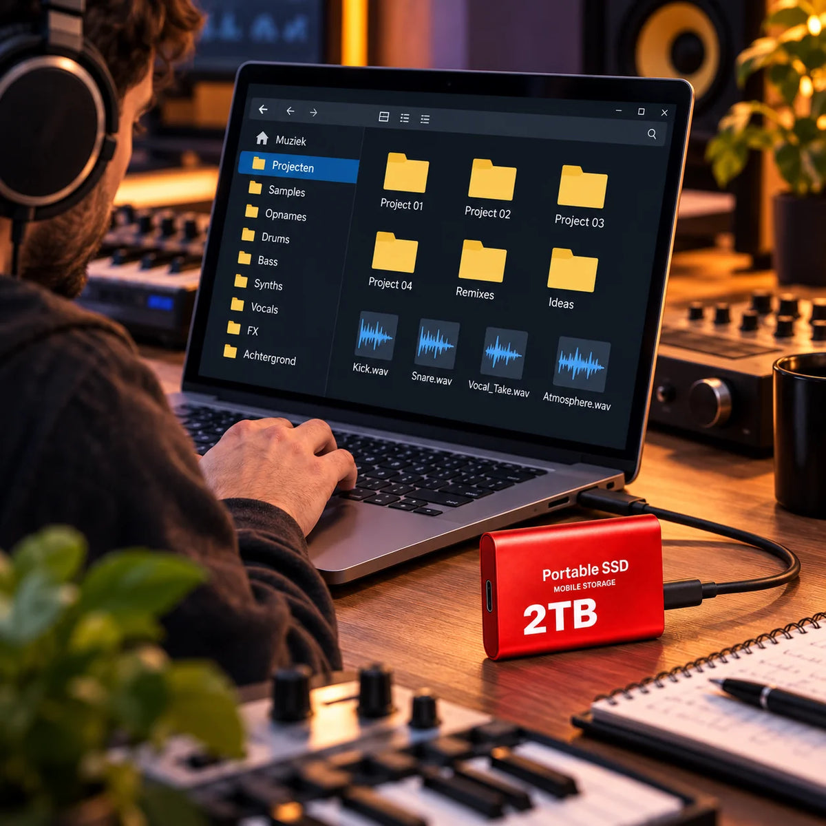 External SSD 2TB USB-C Up to 1050 MB/s
