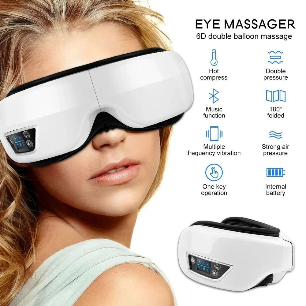 Eye Massager Heat Bluetooth Music Foldable Design