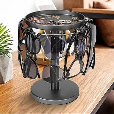 Eyeglasses Organizer 360° Rotating Metal Space-Saving Stand