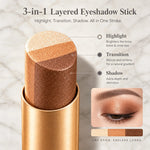 Eyeshadow Stick 3-In-1 Waterproof Long-Wear Formula