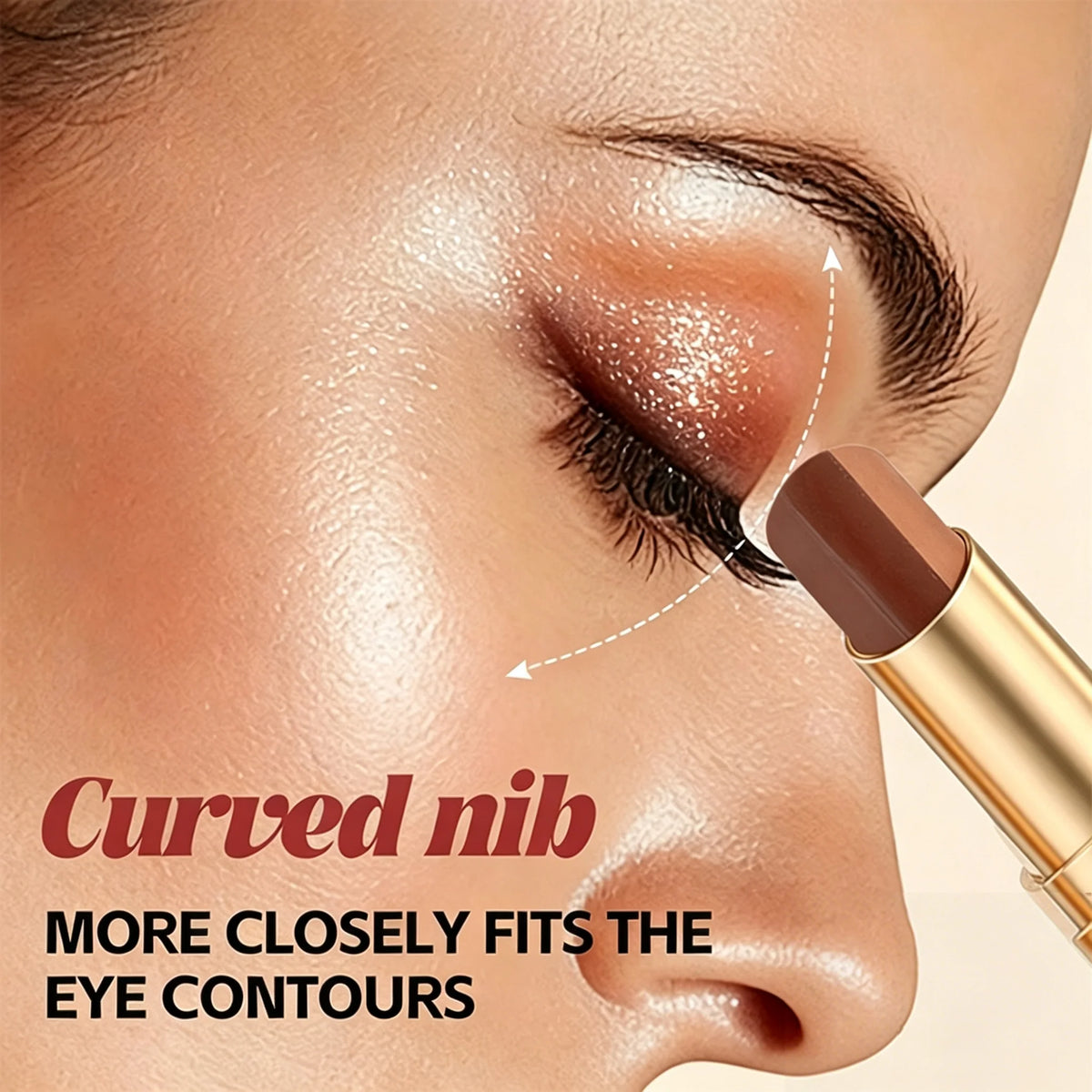 Eyeshadow Stick 3-In-1 Waterproof Long-Wear Formula