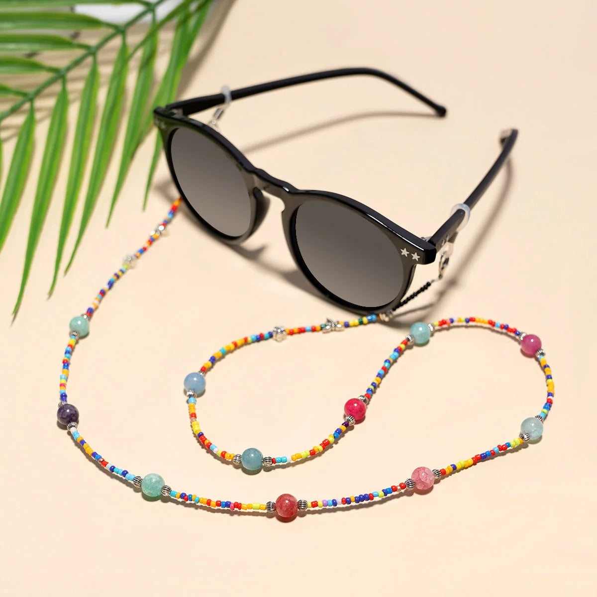 Eyewear Chain Beaded Adjustable Fit