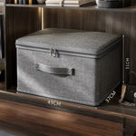 Fabric Storage Box Foldable Dust-Protective Reinforced Seams