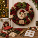 Fabric Wreath Kit No-Sew 3D Christmas Designs