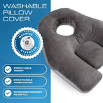 Face-Down Pillow Open Center Shredded Memory Foam