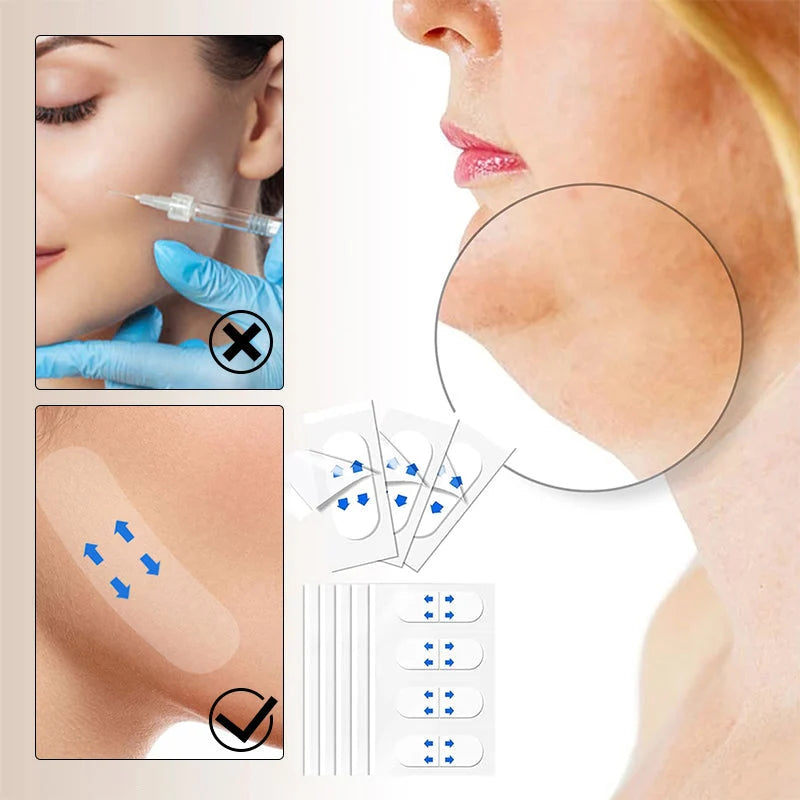 Facial Lifting Tape Clear Invisible Waterproof 40 Pieces