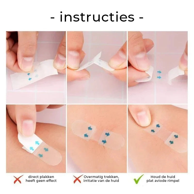 Facial Lifting Tape Clear Invisible Waterproof 40 Pieces