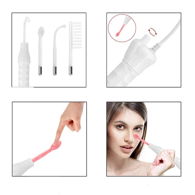 Facial Wand High-Frequency Glass Electrode Face & Scalp Care