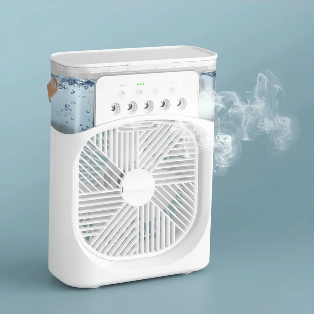Fan & Humidifier Compact Portable Low Power Consumption