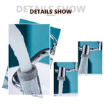 Faucet Extender 1080 Degree Rotation Dual Spray Universal Fit