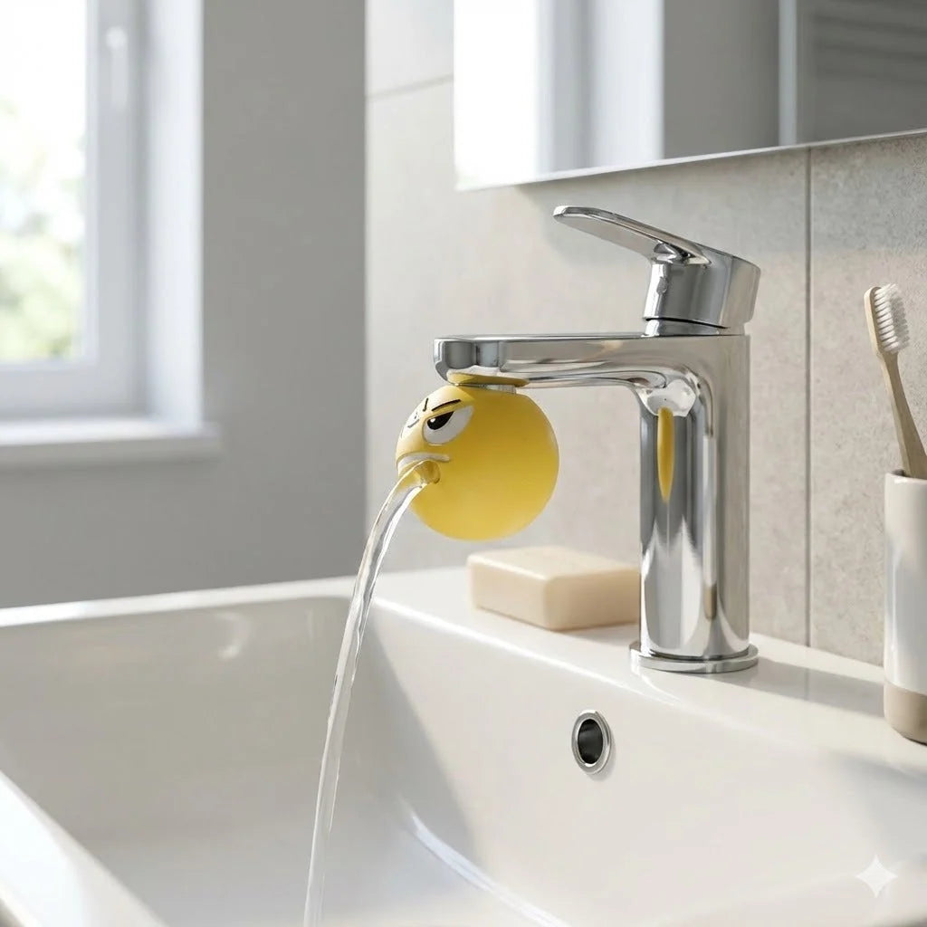Faucet Head Attachment Flexible Rubber Splash-Reducing Tool-Free Install