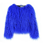 Faux Fur Coat Soft Warm Lined Animal-Free Materials