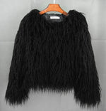 Faux Fur Coat Soft Warm Lined Animal-Free Materials