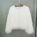 Faux Fur Coat Soft Warm Lined Animal-Free Materials