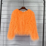 Faux Fur Coat Soft Warm Lined Animal-Free Materials