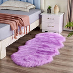 Faux Fur Rug Long-Pile Soft Non-Slip Backing