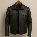 Faux Leather Jacket Classic Biker Style Asymmetrical Zipper