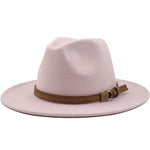 Fedora Hat Cotton & Wool Sun Protection Leather Band