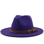 Fedora Hat Cotton & Wool Sun Protection Leather Band