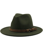 Fedora Hat Cotton & Wool Sun Protection Leather Band