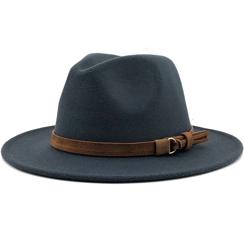Fedora Hat Cotton & Wool Sun Protection Leather Band