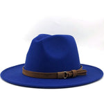 Fedora Hat Cotton & Wool Sun Protection Leather Band