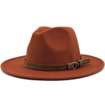Fedora Hat Cotton & Wool Sun Protection Leather Band