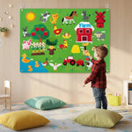 Felt Board Reusable Animal Pieces Soft Durable Felt