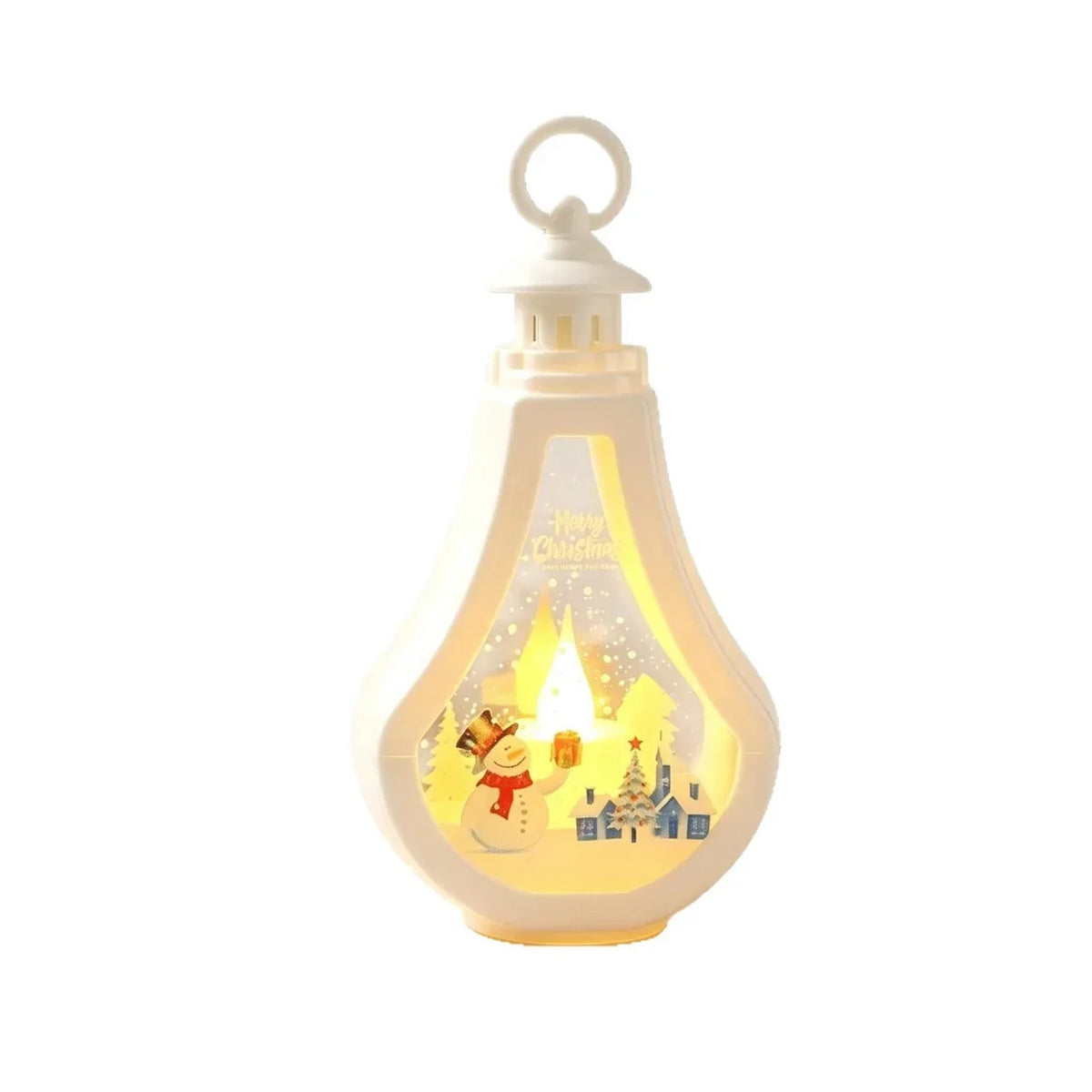 Festive Lantern Warm Glow Christmas Motif Indoor & Outdoor