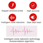 Fetal Doppler Portable LCD Heart Rate Monitor
