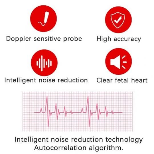 Fetal Doppler Portable LCD Heart Rate Monitor