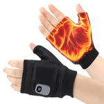 Fingerless Gloves USB Rechargeable & Touchscreen Compatible
