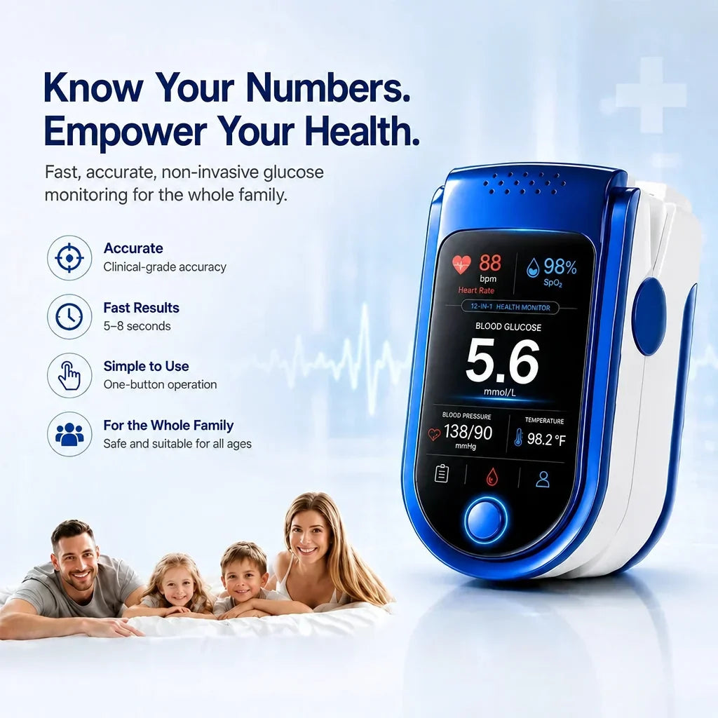 Fingertip Health Monitor Non-Invasive Needle-Free