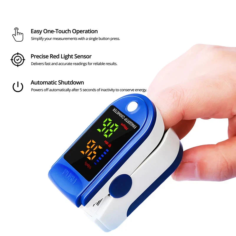 Fingertip Pulse Oximeter HD LED Display Portable Design
