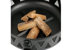 Fire Pit 30-Inch Steel Wood-Burning With Spark Screen & Poker