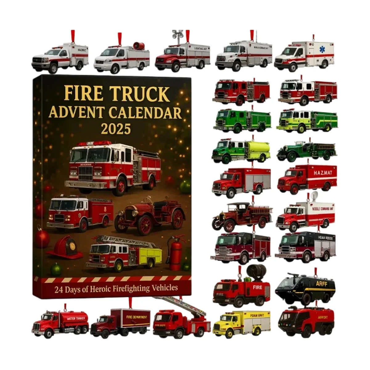 Firefighter Advent Calendar 24 Toy Surprises Play Set